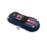 Pigna Astuccio Macchinina BBurago Blu, Sagomato Rigido con Comparti Interni, Portapenne e Retina, Collezione Esclusiva BBurago x