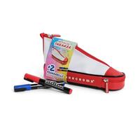 Pigna,Astuccio Sneaker Monocromo con 2 pennarelli indelibili, confezione da 1 pezzo