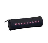 Pigna, Astuccio Tombolino MONOCROMO BLACK, forma cilindrica, 20x6x6 cm., Nero con logo Rosa, Confezionato singolarmente