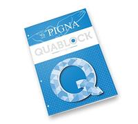 Pigna Pigna Quablock Blocco Collato A5 80 Gr Quadretti 5 M Colore Blu 50 Fogli C