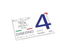 Blocco Pigna4 - 330x480mm - 4 angoli - 20fg - 200gr - ruvido - Pigna