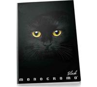 Pigna Maxi Quaderno Monocromo Black A4 72 pagine 100 g/m² quadretti 4 mm Confezione 10