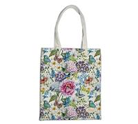 Pigna, Borsa di tela, borsa in cotone, borsa spesa riutilizzabile, Nature Flowers, farfalla, confezionato 1 pezzo