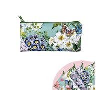 Pigna, Bustina in Cotone, Nature Flowers 10x22 cm, Fantasia Floreale con Sfondo Azzurro, 1