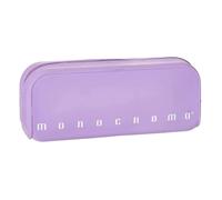 Pigna, Bustina trousse in morbido Silicone, Monocromo Pastel, 20x6x7.5 cm, Colore Viola delicato, Confezionato singolarmente