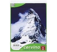 Pigna Cervino 02119215M, Blocco formato A5, Rigatura 5M, quadretti 5 mm, Carta 50g/mq, Pacco da 10 Pezzi