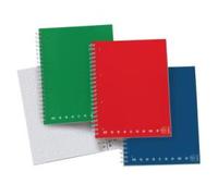 Blocco MONOCROMO con spirale in metallo PIGNA - A4 - 1 rigo - 100 Fg. (5 Pz)
