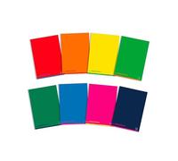 Pigna Colours, Quaderno Formato A4, Rigatura 10, Quadretti 1cm, Carta 80G/Mq, Pacco da 10 Pezzi, 023087510
