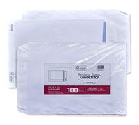Pigna Competitor PK0099069 Buste a Sacco Piatto Strip, F.To 250 x 353 in Carta Uso Mano Fsc 80 g, Pak. 100