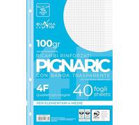Pigna - Conf. 40 Ricambi A4,carta 100 gr,4F