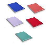 Pigna,Conf. 5 Maxi Quaderno Spiralato Monocromo The Original, A4, carta 80 gr, 100 Fogli, interno 5M,quadretto 5mm