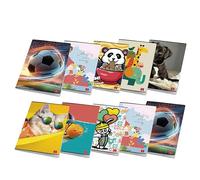Pigna, Confezione 10 Maxi Quaderni A4 assortimento BIMBO,pagine 80 + risguardo, carta 80 gr,0B,righe III elementare