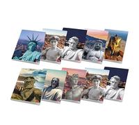 Pigna confezione 10 Maxi Quaderni A4 CITY TAKE A SELFIE, pagine 80+risguardo,quadretto 1 cm