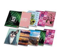 Pigna,Confezione 10 pezzi Maxi Quaderno Assortimento Ragazza, f.to A4, pagine 80 + risguardo, carta 80 g/m², interno 1R,righe