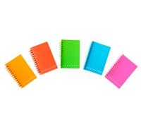 Pigna - Confezione 10 pezzi Quaderni A7 spiralati MONOCROMO FLUO PPL,1R