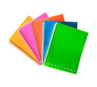 Pigna - Confezione 5 pezzi Quaderni A4 spiralati MONOCROMO FLUO PPL,1R