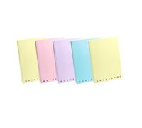 Pigna,Confezione 5 Quaderni Maxi A5 Spirale MONOCROMO Pastel,16X20,3 cm,4 Fori e Microperforazioni, 140 pagine, Carta 80 g/m², Copertina PPL,interno 5M,quadretto 5mm