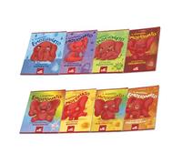 Pigna ,Confezione da 10 Maxi Quaderni Quid+ Emozionati, A4 21x29,7 cm, copertina effetto lucido (verniciata u.v.), Quadretti Grandi per Elementari, 72 pagine, Carta 100 gr, certificata FSC®