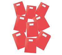 Pigna, Coprimaxi Colorato Glossy in PVC, proteggi quaderno laccato lucido, copriquaderni, Formato A4, 230 Micron, con alette e tasca Salva Angoli, Colore Rosso, 25 pezzi