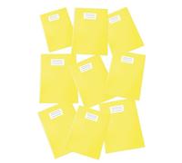 Pigna, Coprimaxi Colorato Glossy in PVC, proteggi quaderno laccato lucido, copriquaderni, Formato A4, 230 Micron, con alette e tasca Salva Angoli, Colore Giallo, 25 pezzi