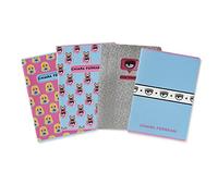 Pigna Maxi Quaderni Chiara Ferragni, f.to A4, assortimento soggetti mix Azzurro/Rosa, Confezione 5 Quaderni