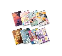 Pigna, Maxi Quaderno Assortimento Ragazze, f.to A4 21x29,7 cm., pagine 80 + risguardo, carta 80 g/m², interno 0C, Righe per Medie e Superiori, Copertine Assortite, 10 pezzi