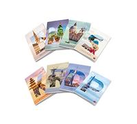Pigna, Maxi Quaderno Dream Cities, f.to A4 21x29,7 cm., pagine 80 + risguardo, carta 80 g/m², interno 0C, righe con margine, Copertine Assortite, 10 pezzi.