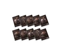 Pigna, Maxi Quaderno Monocromo Chocolate, A4, carta interna 100 g/m², pagine 72 + risguardo, interno 1R, righe, Soggetti Assortiti, Confezione da 10