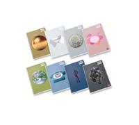 Pigna, Maxi Quderno Sociocromie, f.to 21x29,7 cm., pagine 80 + risguardo, carta 80 g/m², interno 1R, Righe per Medie e Superiori, Copertine Assortite, 10 pezzi