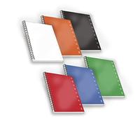 PIGNA - 02155581R - Maxiquaderno spiralato A4 s-fori 1rigo 70fg 80gr monocromo - 55676 - Conf. da 5 Pz. - 02155581R