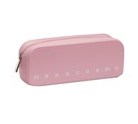 Pigna, Bustina trousse in morbido Silicone, Monocromo Pastel, 20x6x7.5 cm, Colore Rosa delicato, Confezionato singolarmente
