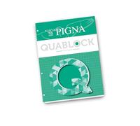 Pigna Blocchi collati Quablock 939832 A4 50 fogli 80 g/mq quadretti 4 mm forati 5 pz