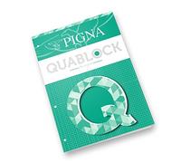 Blocchi collati Pigna Quablock - 939832 Blocchi collati A4 con 50 fogli da 80 g/mq con rigatura 4 mm e con foratura in confezione da 5 Pz.