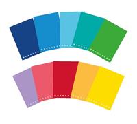 Pigna Quaderni A5 Monocromo, interno 1R, righe, carta 80 gr., Copertine Assortite, Formato A5 15x21 cm, 10