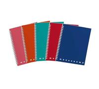 Pigna 02155585M, Conf. 5 pz. Quaderno Maxi Spiralato A4 senza Fori / Microperforazione , Rigatura 5M , quadretti 5 mm , Carta 80g/mq.