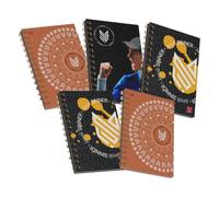 Pigna Quaderni Maxi Spiralati Sinner, interno 1R, Righe, 4 fori e microperforazi