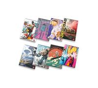 Pigna, Quaderno Assortimento Ragazzi, f.to 15x20.3 cm., pagine 80 + risguardo, carta 80 g/m², interno 4M, Quadretto 4 mm, Copertine Assortite, 10 pezzi