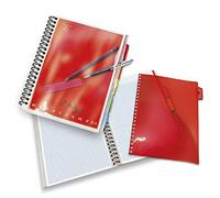 Pigna, Quaderno Spirale, Monocromo All In, Copertina con Zip Trasparente, A4 21x29.7 cm, 120 Fogli, 80 g/mq