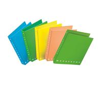 Pigna, Raccoglitore con anelli f.to A4 MONOCROMO Fluo, raccoglitori con anelli, colori fluorescenti, organizzazione Documenti, Formato 27x32 cm., 5 pezzi
