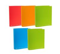 Pigna, Raccoglitore con anelli f.to A4 MONOCROMO PPL, diametro 30, raccoglitori con anelli, Organizzazione Documenti, Formato A4 27x32 centimetri, 5 pz.