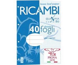 Pigna - Ricambi Forati A5 1Rigo C/Marg. 80Gr Quaxima 40Fg 80Gr Pigna - Confezione_1