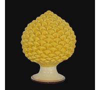 Pigna Soprammobile in ceramica di Caltagirone Giallo Pigne Siciliane Ornamentale