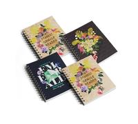 Pigna x Bridgerton,Confezione da 4 Maxi Quaderni spiralati,alta fogliazione,interno 1R,righe