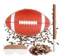 Pignata da calcio con asta, benda, coriandoli e occhiello per feste di calcio con tema sportivo per compleanni bambini (40 x 25 cm)