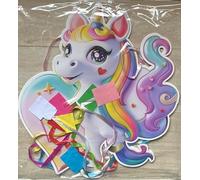 Pignata unicorno con design colorato arcobaleno decorazione per feste per bambini