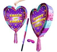 Pignatta a forma di cuore "Trick or Treat Heart" - Happy Halloween party game - Grande 40,6 x 38,1 cm