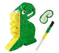 Pignatta a forma di dinosauro per divertimento in feste e celebrazioni - T-Rex Dino Pinata include cieco pieghevole e bacchetta - eccellente aggiunta a una festa di compleanno con dinosauri - 1 set
