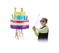 Pignatta a forma di torta di compleanno Pentolaccia colorata Gioco da appendere