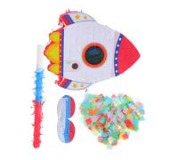 Pignatta A Tema Spaziale Con Razzo Per Feste Di Compleanno Bomboniera Da Appendere Con Benda Bastoncino Coriandoli Forniture Per Feste Di Compleanno E Shower