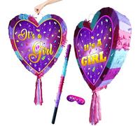 Pignatta con scritta "It's A Girl", gioco per feste a tema baby shower, grande 40,6 x 38,1 cm
